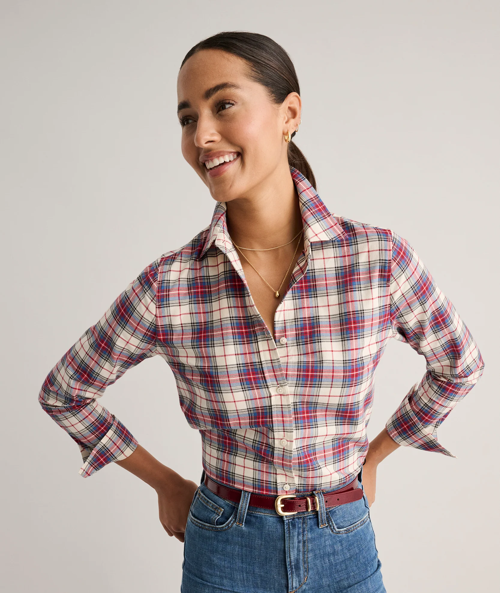 Cotton Plaid Sadie Shirt - FINAL SALE - Image 5