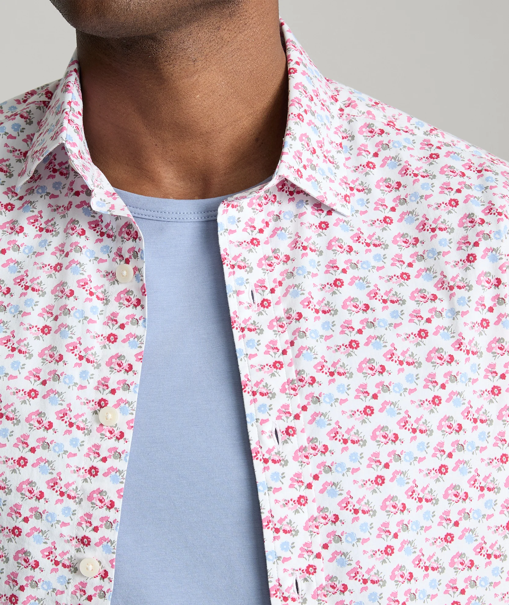 Stretch Cotton Short-Sleeve Sanchez Shirt - FINAL SALE - Image 3