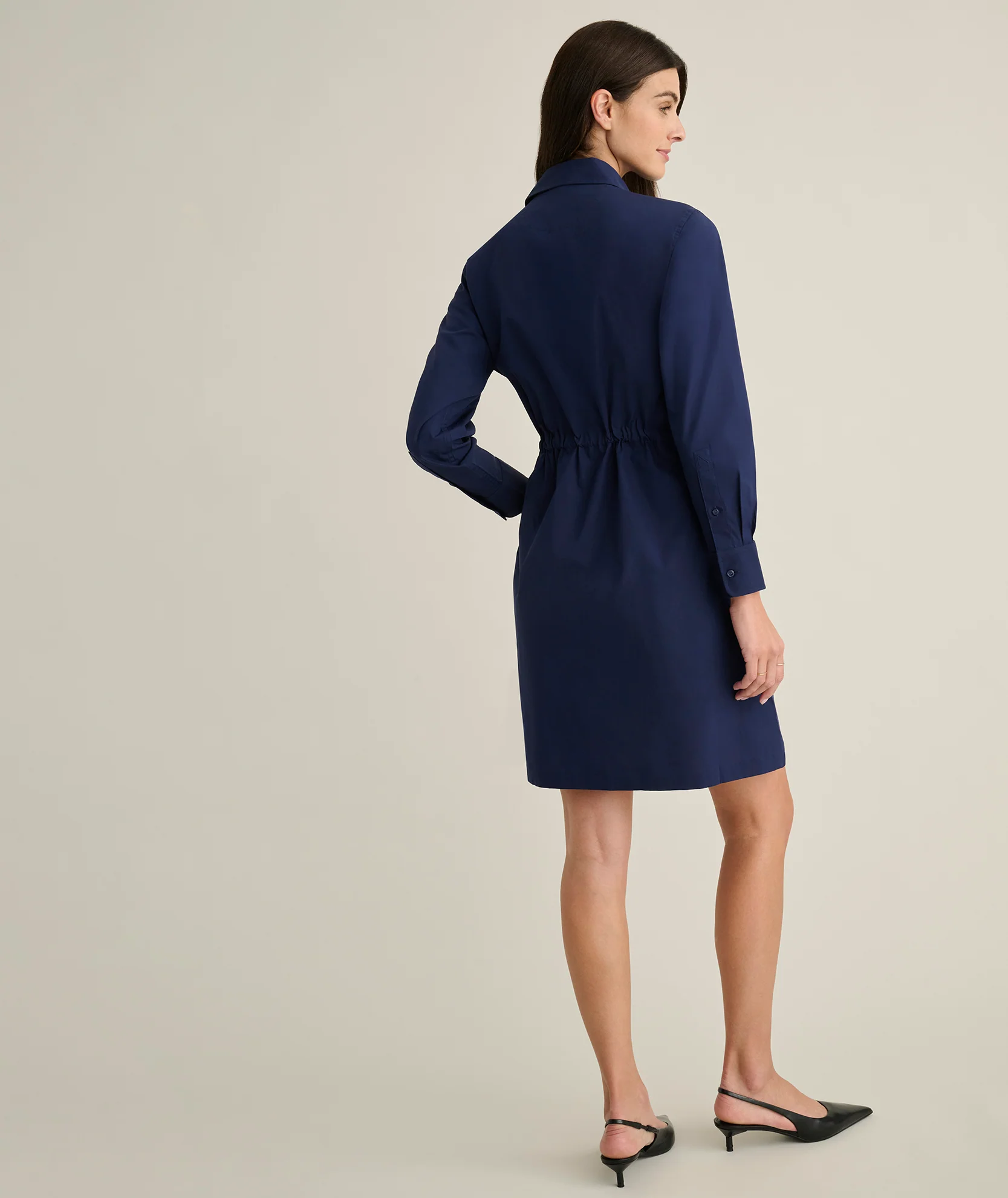 Stretch Poplin Taylor Shirtdress - Image 4