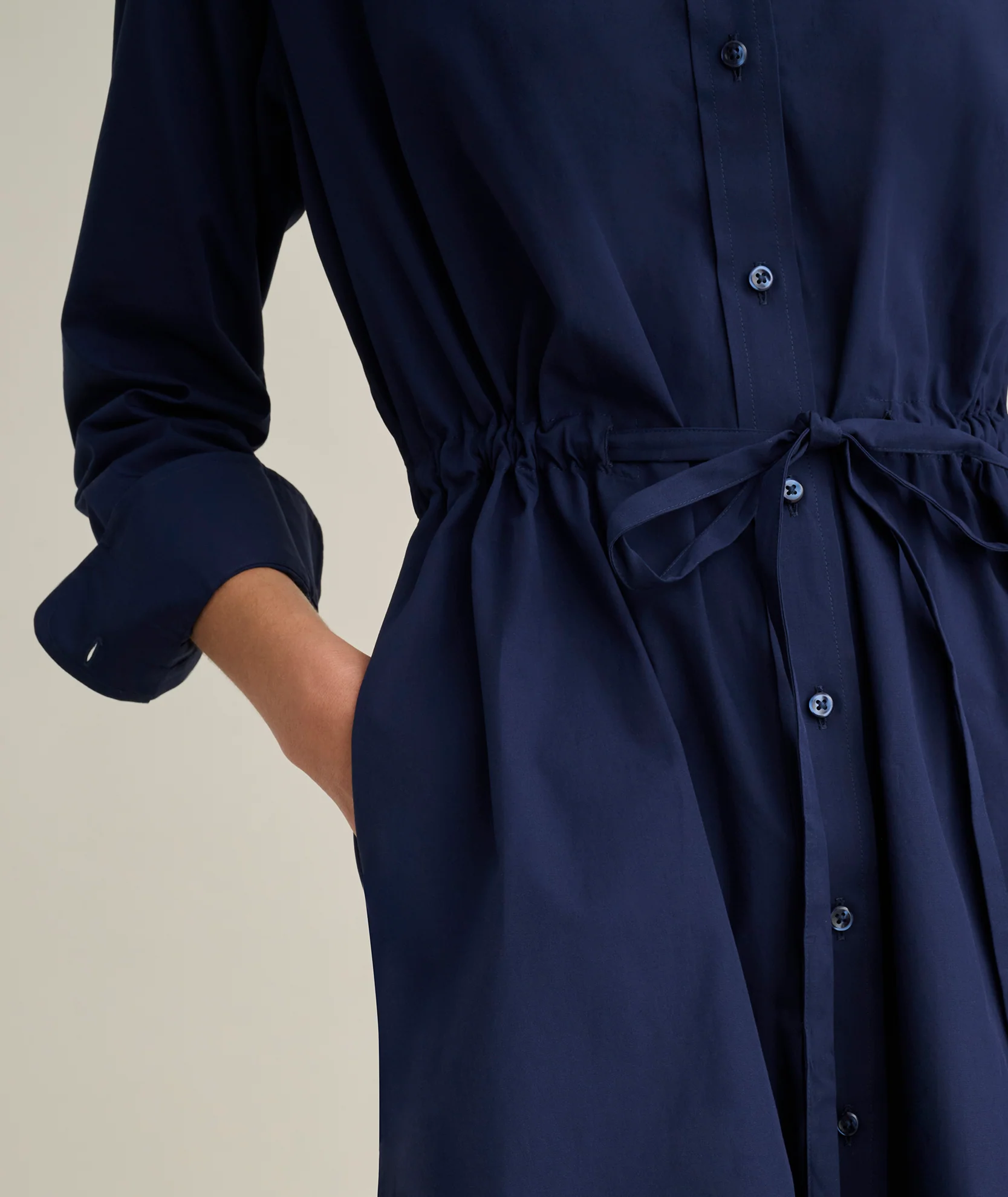 Stretch Poplin Taylor Shirtdress - Image 5