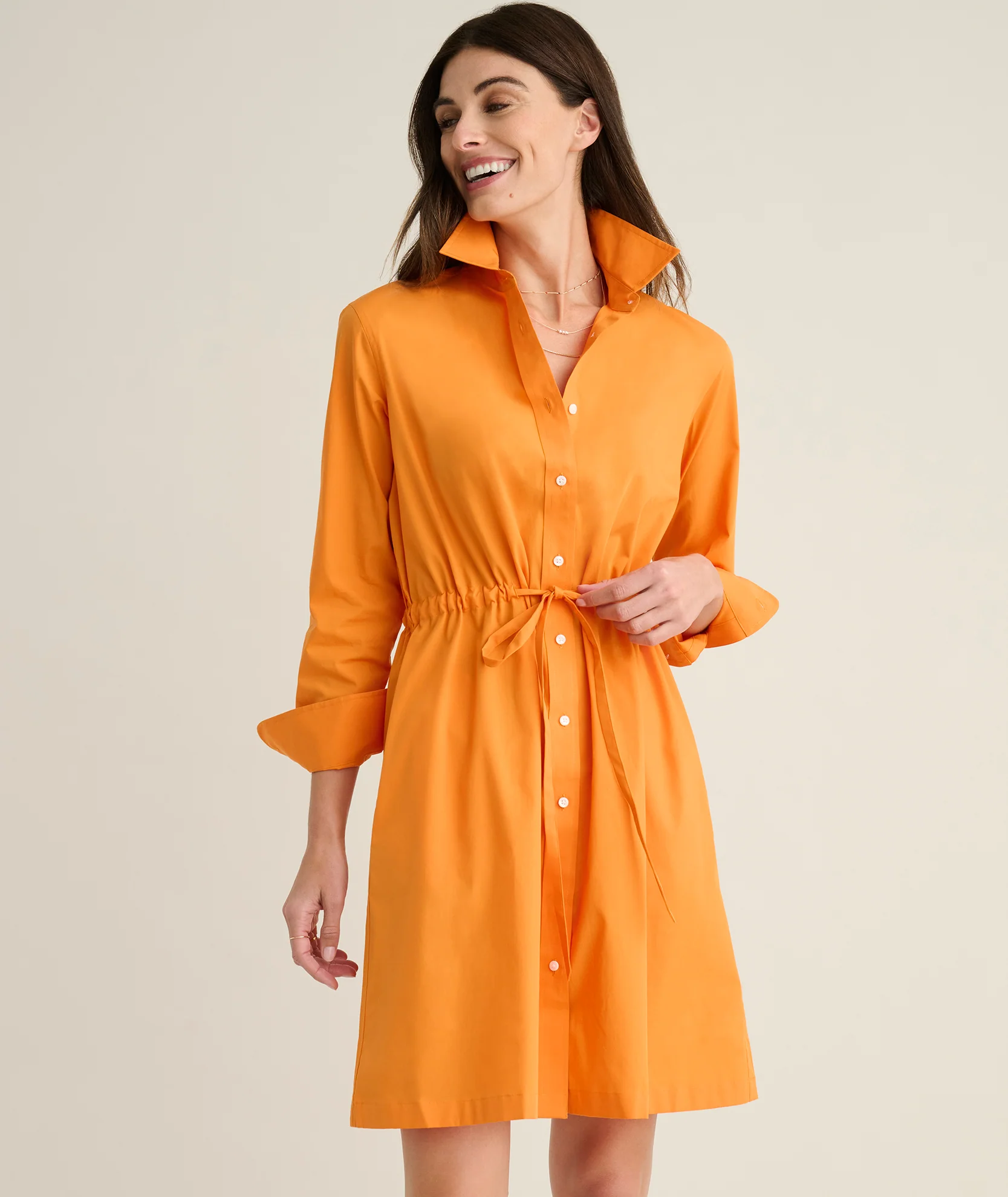 Stretch Poplin Taylor Shirtdress - Image 5
