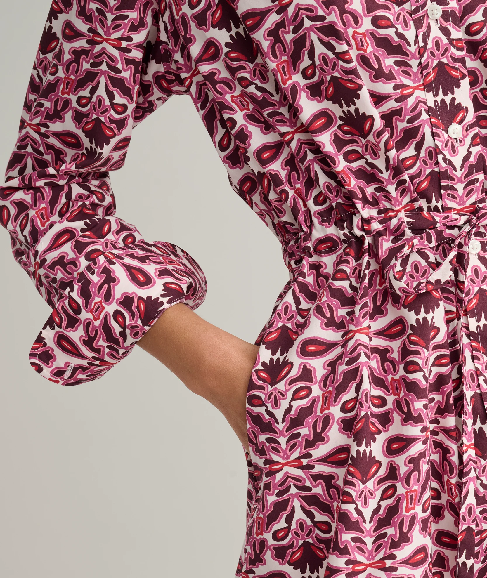 Stretch Poplin Taylor Shirtdress - Image 2