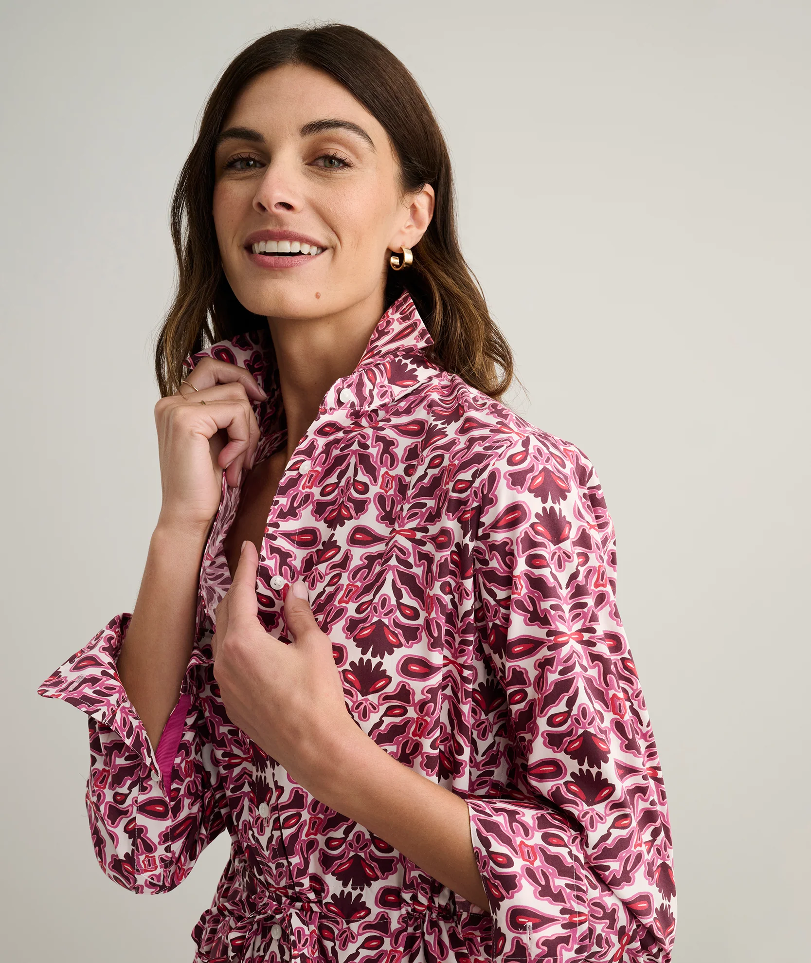 Stretch Poplin Taylor Shirtdress - Image 5