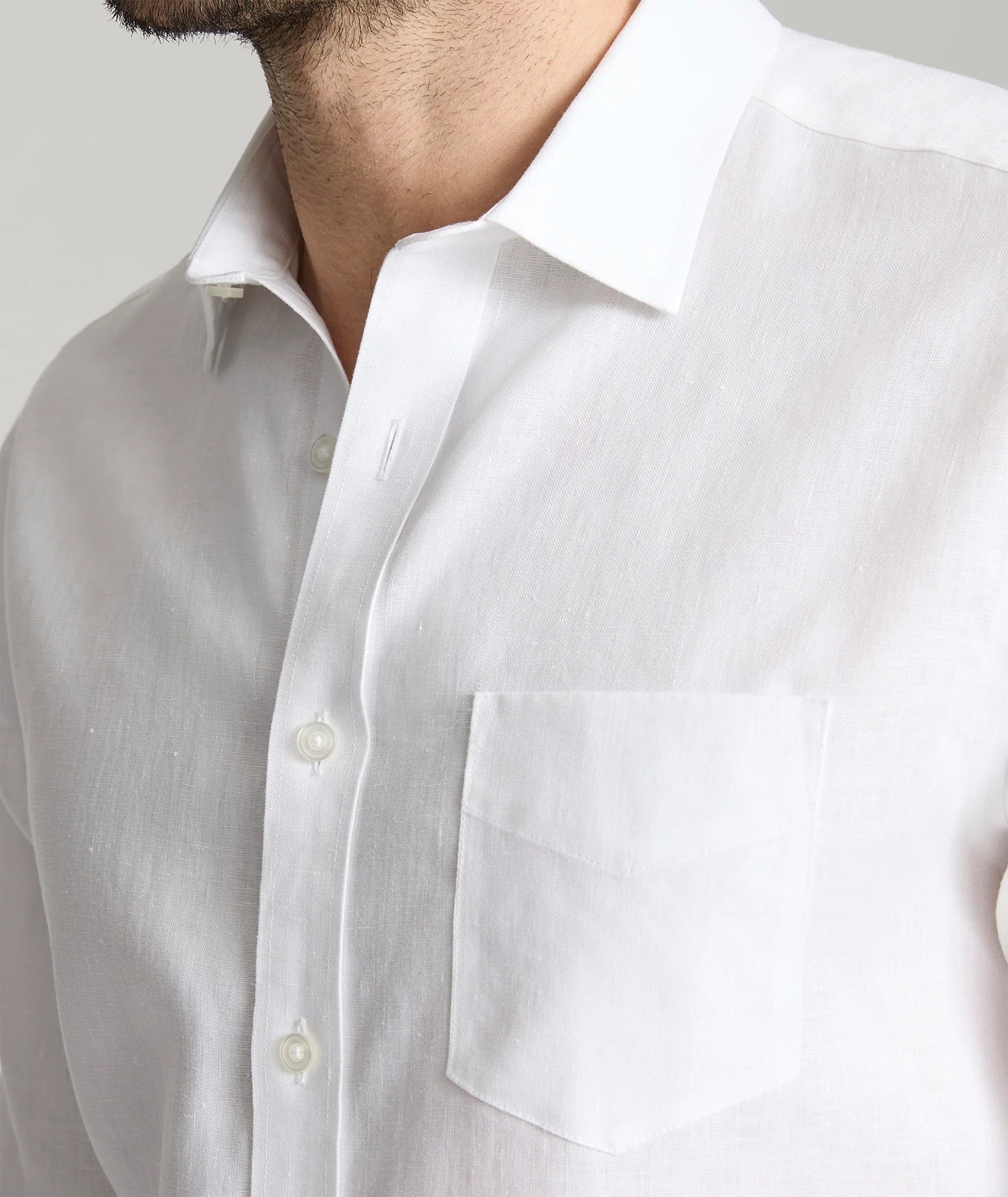 Wrinkle-Resistant Linen Vin Santo Shirt - Image 3