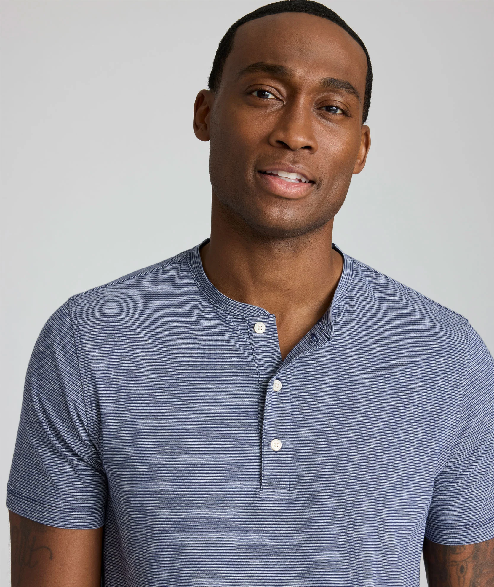 Jersey Slub Short-Sleeve Henley - FINAL SALE